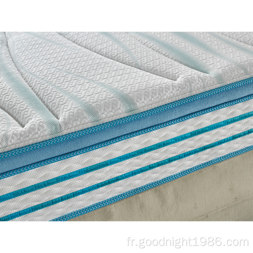 Matelas en mousse souple à mémoire écologique d&#39;utilisation de chambre à coucher de taille faite sur commande de tissu de style moderne du Canada